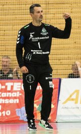 Sieggarant: HSG-Torhüter Filip Veverka trug gegen Elbflorenz II mit 21 Paraden dazu bei, dass der erste Saisonerfolg gelang. 