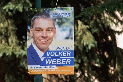 Die drei Erstplatzierten zur ersten Wahlrunde um das Amt des Landrates im Erzgebirgskreis waren Rico Anton, Volker Weber und Torsten Gahler. 