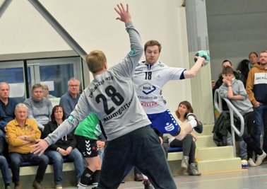 Geburtstagskind: Mathis Krauß beschenkte sich am Samstag selbst und trug zehn Treffer zum Sieg der Auer in Zwönitz bei. 