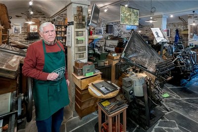 Buchdruckmeister Manfred Schöne und sein Lebenswerk.