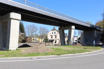 Die Stadt übernimmt jetzt die Pflege der Innenfläche am Kreisverkehr in Schwarzenberg.