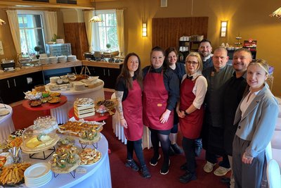 Arbeitsbeginn war für das Team vom Berggasthof am Sonntag 5.30 Uhr.