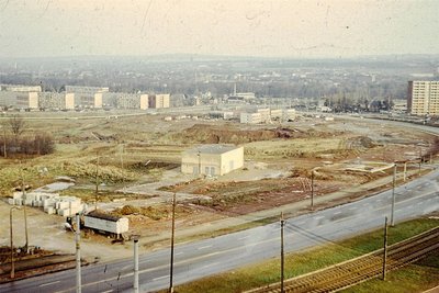 Die Brache im Herzen des Fritz-Heckert-Gebietes, 1982.