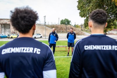 Torsten Wappler (links) und Ulf Mehlhorn trainierten vor einigen Jahren noch die U-19-Mannschaft des CFC, leiteten zudem gemeinsam das Nachwuchsleistungszentrum.