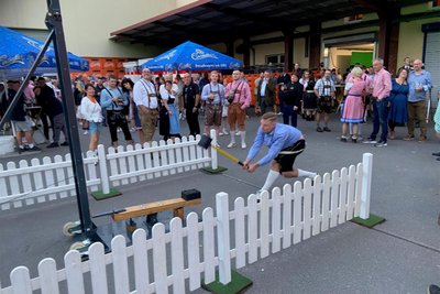 Die Aktion „Hau den Lukas“ war beim Oktoberfest sehr beliebt.