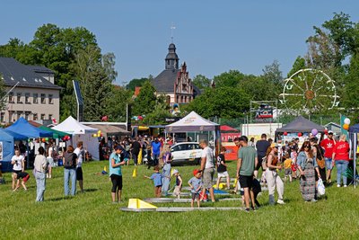 Am Samstagnachmittag war die Wiese am Oberlungwitzer Festplatz gut besucht.