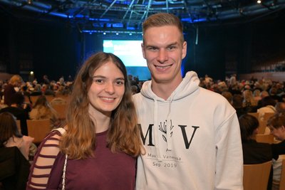 Vanessa Losensky und Maximilian Perko waren eigens aus Senftenberg angereist.