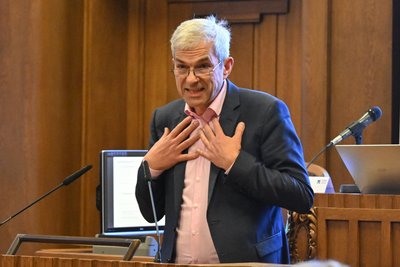 Stadtrat Volkmar Zschocke (Grüne) wirbt leidenschaftlich für einen Ausbau erneuerbarer Energien.