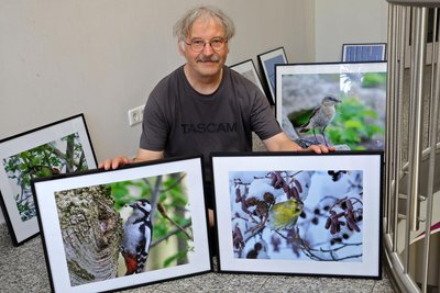 Naturfotograf Thomas Schäfer präsentiert seine Bilder.