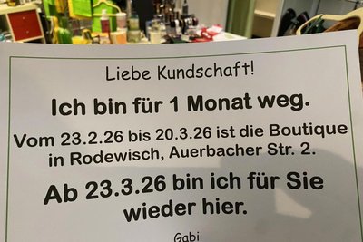 Mit dieser Information hatte Gabriela Krauthahn ihr Rodewischer Pop-up angekündigt.