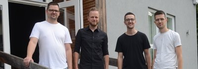 Philipp Wappler, Christian Gebhardt, Sebastian Wappler und Richard Wappler (von links). 