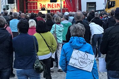 Der Protest verlief auch diesmal friedlich.
