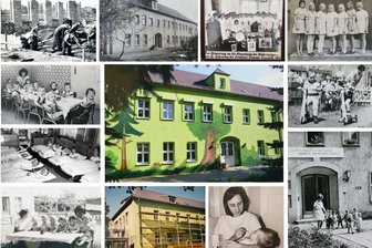 70 Jahre Kita „Sachsenring“: Ein Fest für alle Generationen in Zwickau - Die Sammlung historischer Fotos zeigt den Wandel der Kita „Sachsenring“.