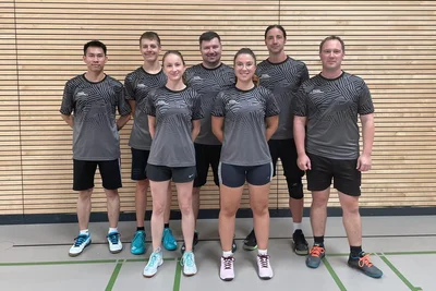 Das SG-Team 2024/25: Quang Huy Han, Fabrice Schnabel, Christin Winkler, Hannes Ullmann, Julia Wecke, Eric Edelbauer und Sebastian Prager (von links). Es fehlen: Isabell Gebhardt und Annalena Keller.