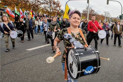 Bei der Demonstration am 23. Oktober sollen mehrere Personen gegen Auflagen verstoßen haben.