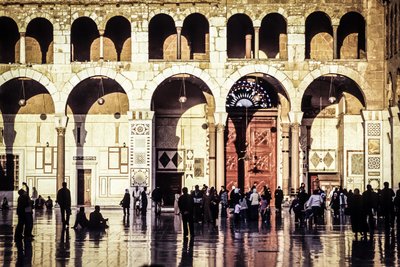 Die Umayyaden-Moschee in Damaskus/Syrien.