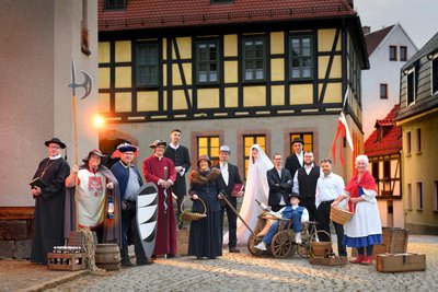 Bei dem Rundgang mit dem Nachtwächter treten weitere historische Persönlichkeiten auf.