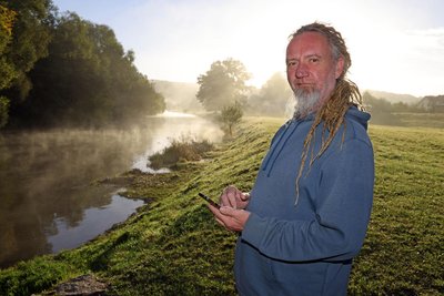 Sven Kaltofen vom Kajak-Service an der Zwickauer Mulde in Waldenburg. Seine Touren beginnen aktuell oft etwas später.