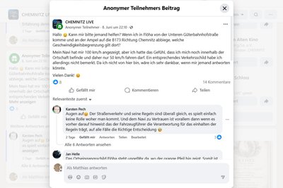 Nach der Frage bei Facebook gab es eine muntere Diskussion.