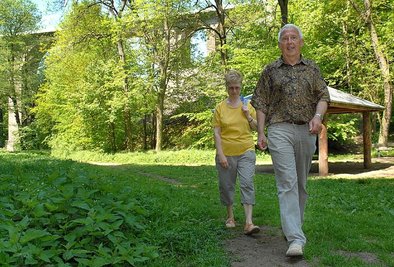 Renate und Dieter Kretschmer aus Frankenberg waren auch am Mittwoch wieder im Lützeltal unterwegs.  