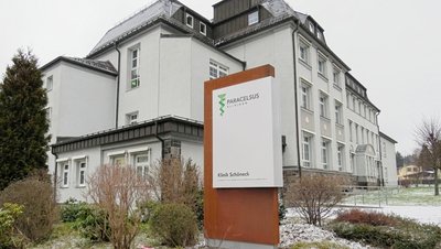 Der Paracelsus-Klinik-Standort in Schöneck. 