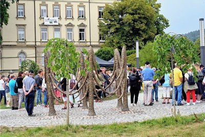 Der Purple Path ist im vergangenen Jahr im Buntsockenpark in Thalheim eröffnet worden.