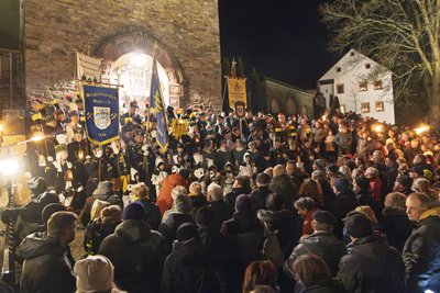 Ein kleiner Bergaufzug mit anschließendem Konzert war ein Höhepunkt.