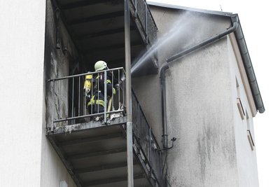 Am Donnerstagnachmittag brannte es auf einem Balkon an der Wieprechtsstraße.