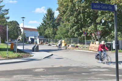Ein Teilabschnitt der Richard Beck Straße ist wieder freigegeben.