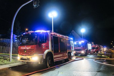 Mit einem Großaufgebot war die Feuerwehr im Einsatz.