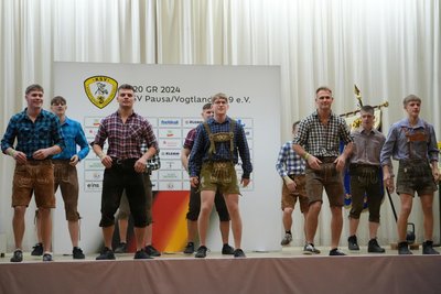 Show-Act der Mannschaft WKG Pausa/Plauen, nach einer Musik von VOXXclub.