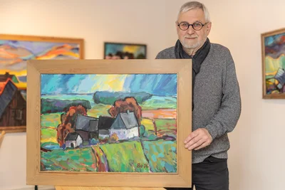 Die Expressionisten sind seine Vorbilder: Maler Roland Buschmann aus Streckewalde.