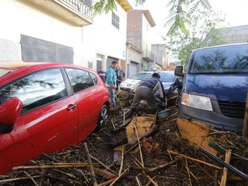 Heftige Unwetter haben auf Mallorca mindestens fünf Menschen getötet und schwere Sachschäden verursacht. Isaac Buj/Europa Press