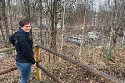 Christina Schilling vom Senterra-Pflegeheim hatte sich nach dem Abriss einer alten Fußgängerbrücke für eine Alternative stark gemacht.