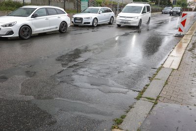 Straßenschäden: Die Weststraße in Limbach-Oberfrohna wird grundlegend erneuert.