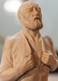 Eine der berührendsten Arbeiten in der Sonderausstellung "Sehenswert": Robby Schuberts "Das alte Gewand". 