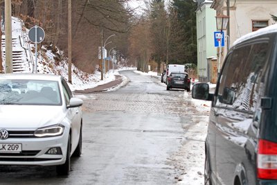 Ein Abschnitt der Straße „Am Stadtpark“ in Werdau wird ab dem Frühjahr erneuert.