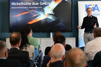 Tobias Bergmann, Geschäftsbereichsleiter Technik der Nickelhütte Aue, erzählte am Donnerstag vom Cyberangriff auf die Firma.