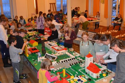 Die Kinder-Lego-Tage waren ein voller Erfolg. Mehr als 100.000 Spielsteine konnten für die große Stadt verbaut werden.