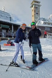 Melanie Neubauer und Max Enders aus Leipzig bereuten ihre frühe Anreise nicht. 