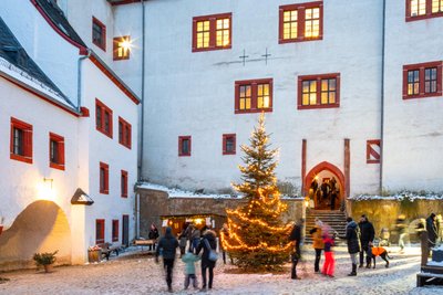 Schloss Rochsburg lädt am Sonntag zur skandinavischen Weihnacht ein.