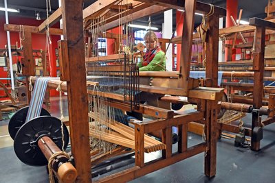 Hanne Protzmann agierte zurückliegend als Kursleiterin für Kurse im Museum Die Weberei.
