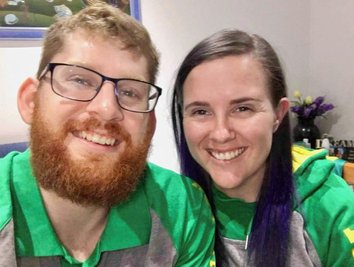 Freuen sich auf die Herausforderung mit RB Zwickau in der Bundesliga: Steven Eliott und Hannah Dodd. 