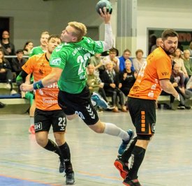 Max Briest riss gegen Hoyerswerda nicht nur seine Kollegen mit, sondern versenkte den Ball auch selbst neunmal im gegnerischen Gehäuse.