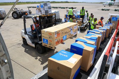 Medizinische Hilfsgüter sind bereits auf dem Weg in den Kongo, um den Ebola-Ausbruch zu bekämpfen (Archivbild)