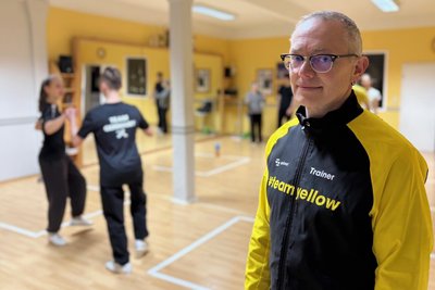 Jörg Rudolf und seine Frau trainieren im Zwönitzer Verein seit 2019 die Turniertanzpaare. Das braucht vor allem Talent, Fleiß und gute Laune, sagt er.