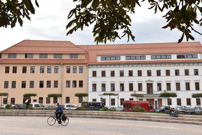 Schlossplatzquartier der TU Freiberg: Hier diskutieren Experten am 12. März über Mobilität.