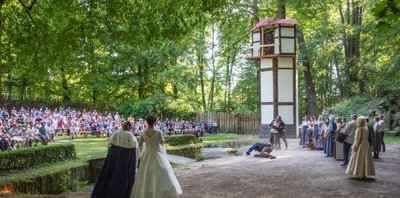 Im Jahr 2019 sahen insgesamt rund 4000 Besucher die "Rapunzel"-Inzenierung auf der Freilichtbühne im Grünfelder Park. Coronabedingt konnte das Laientheater seitdem nicht mehr spielen.. 