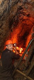 Die richtige Optik stand beim Fotografieren im Annaberg-Buchholzer Besucherbergwerk "Im Gößner" im Mittelpunkt. 