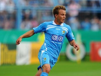 Fabian Stenzel im Stadion an der Gellertstraße in Chemnitz.